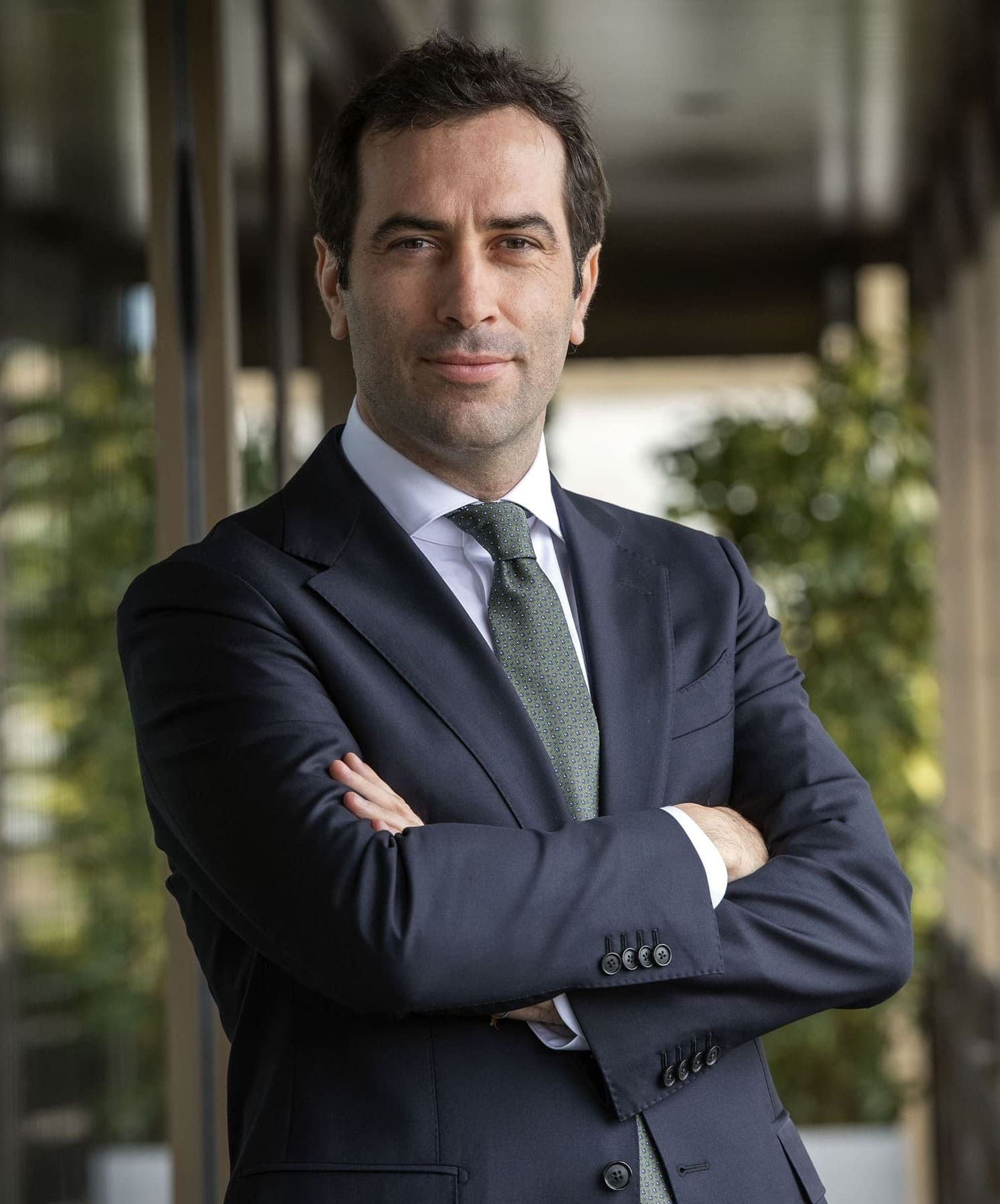 Primer plano del ministro Carlos Cuerpo Caballero